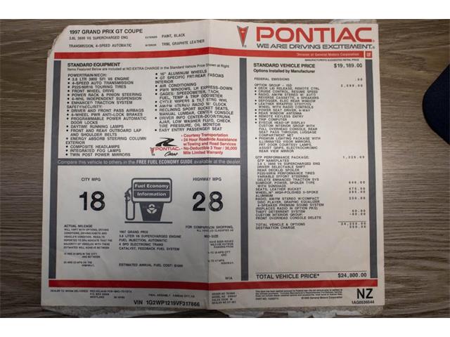 1997 Pontiac Grand Prix (CC-1965402) for sale in Kentwood, Michigan
