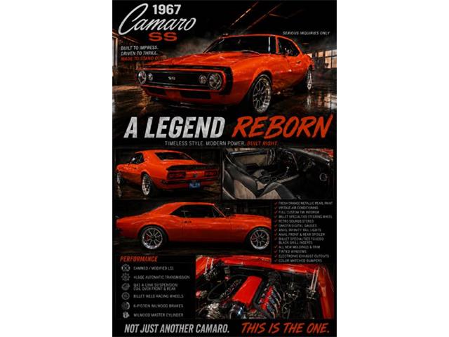 1967 Chevrolet Camaro (CC-1967914) for sale in Hobart, Indiana