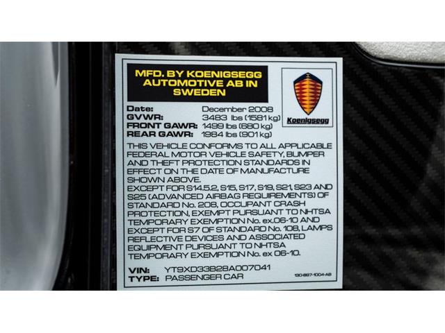 2008 Koenigsegg CCX (CC-1977170) for sale in Monterey, California