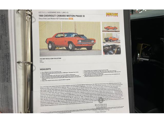 1969 Chevrolet Camaro (CC-1977180) for sale in Watford, Ontario