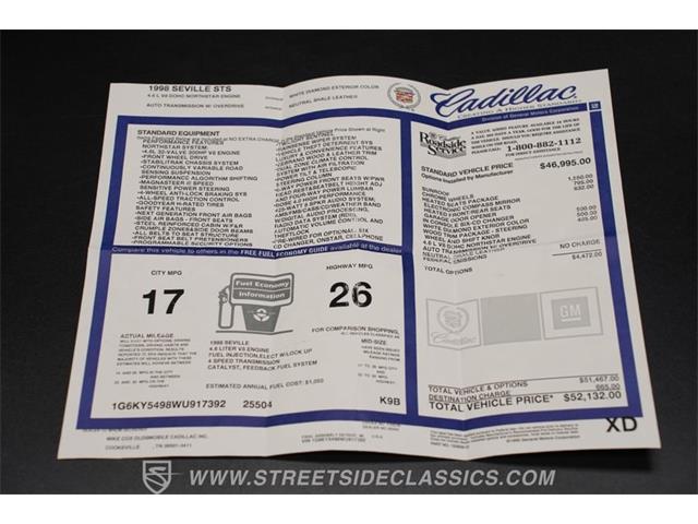 1998 Cadillac Seville (CC-1978648) for sale in Lavergne, Tennessee