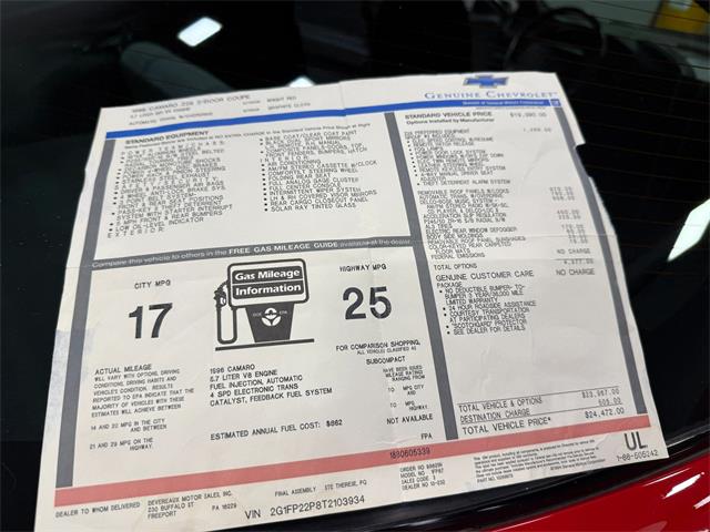 1996 Chevrolet Camaro (CC-1978731) for sale in Pittsburgh, Pennsylvania