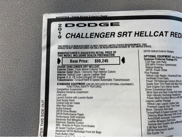 2019 Dodge Challenger Hellcat Redeye (CC-1998095) for sale in St. Charles, Missouri