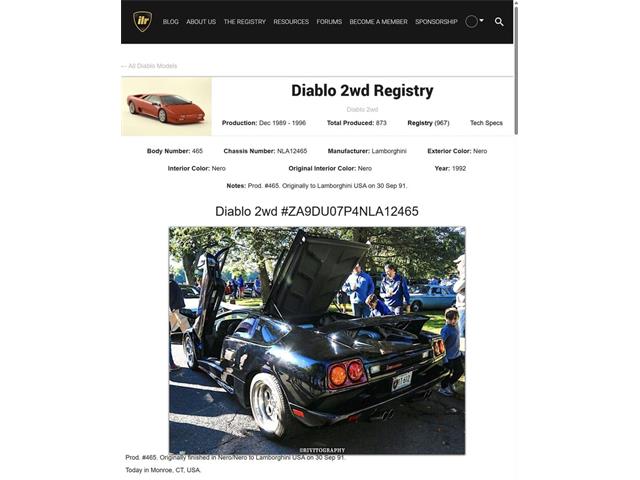 1992 Lamborghini Diablo (CC-1998952) for sale in Houston, Texas