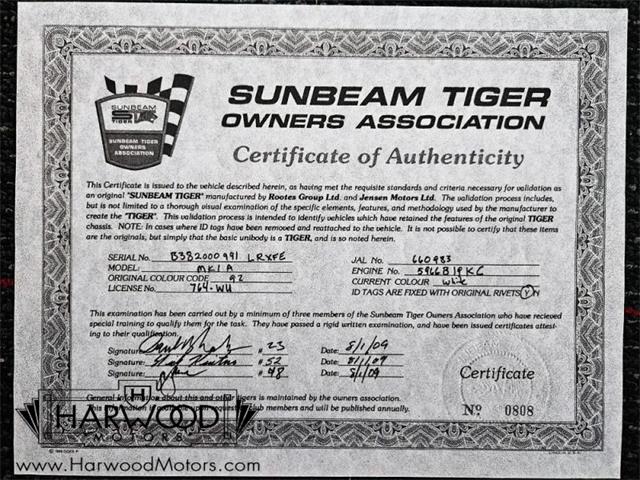 1965 Sunbeam Tiger (CC-1999168) for sale in Cleveland, Ohio