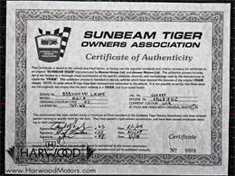 1965 Sunbeam Tiger (CC-1999168) for sale in Cleveland, Ohio