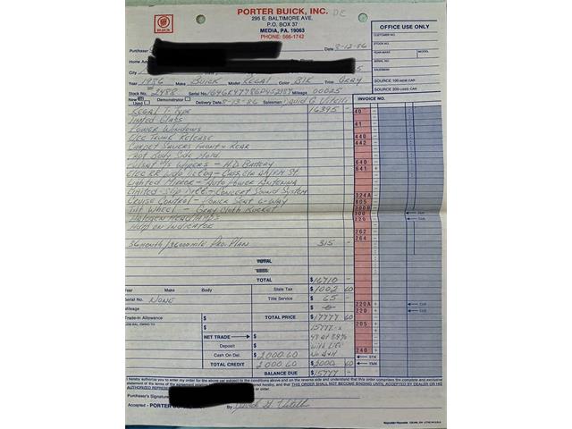 1986 Buick Regal (CC-2007290) for sale in Morgantown, Pennsylvania