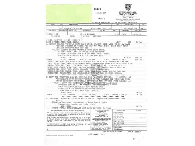 2001 Porsche Boxster (CC-2011423) for sale in Beverly Hills, California
