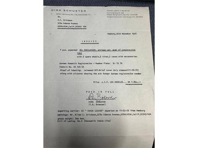 1943 Volkswagen Kubelwagen Type 82 (CC-2012029) for sale in Saugatuck, Michigan