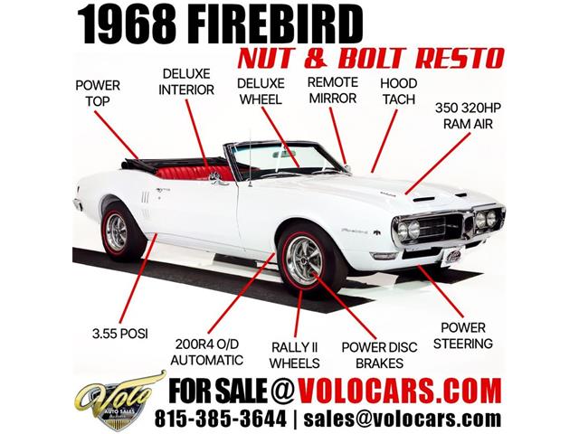 1968 Pontiac Firebird (CC-2013677) for sale in Volo, Illinois