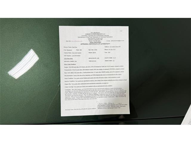 1969 Chevrolet Camaro (CC-2015109) for sale in Las Vegas, Nevada