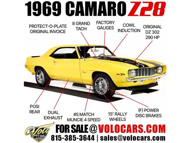 1969 Chevrolet Camaro (CC-2017422) for sale in Volo, Illinois