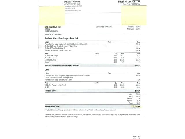 1990 Nissan 300ZX (CC-2027733) for sale in Beverly Hills, California