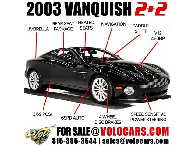 2003 Aston Martin Vanquish (CC-2035239) for sale in Volo, Illinois