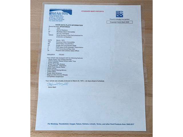 1972 Ford Mustang (CC-2035609) for sale in Homer City, Pennsylvania