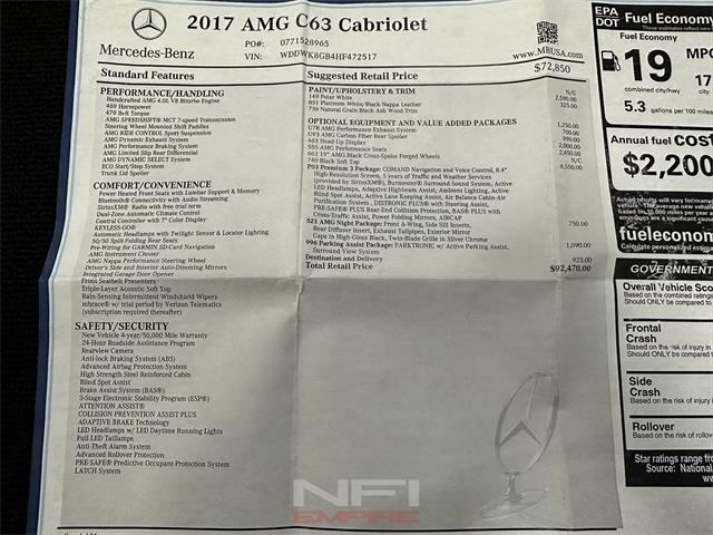 2017 Mercedes-Benz AMG (CC-2037067) for sale in North East, Pennsylvania