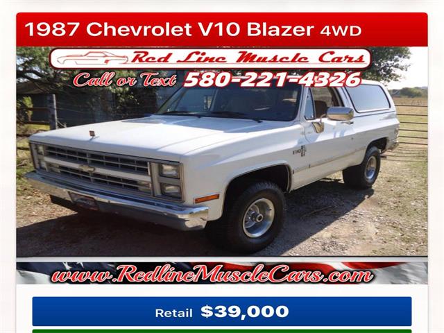 1987 Chevrolet Blazer (CC-2045303) for sale in Wilson, Oklahoma