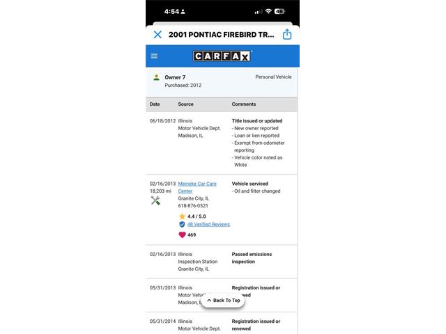 2001 Pontiac Firebird Trans Am (CC-2045305) for sale in Wilson, Oklahoma