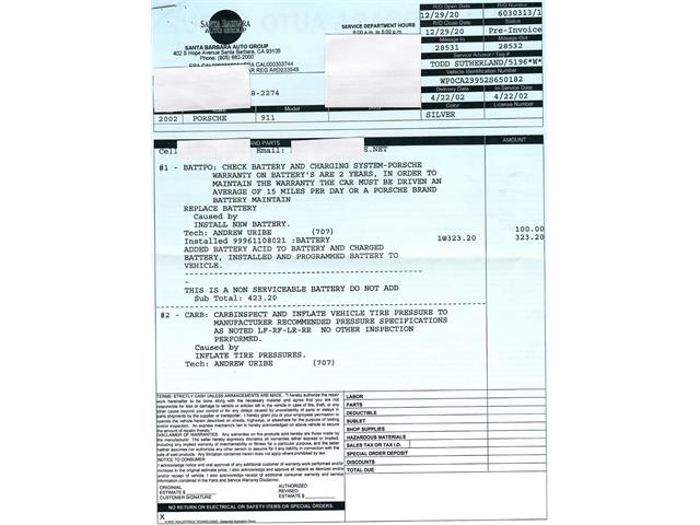 2002 Porsche 996 (CC-2045958) for sale in Beverly Hills, California