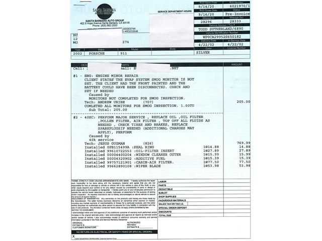 2002 Porsche 996 (CC-2045958) for sale in Beverly Hills, California