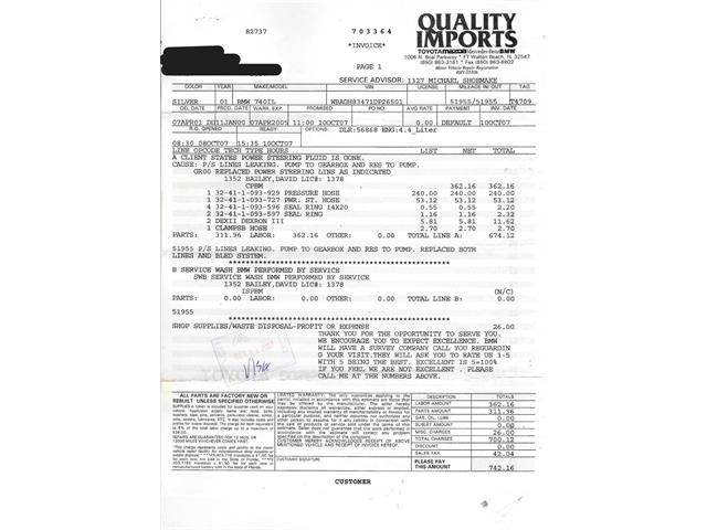 2001 BMW 7 Series (CC-2046632) for sale in Beverly Hills, California