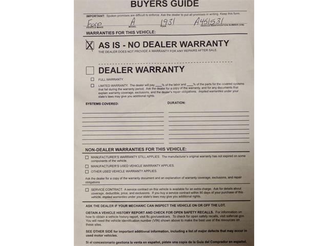 1931 Ford Model A (CC-2047232) for sale in Strafford, Missouri