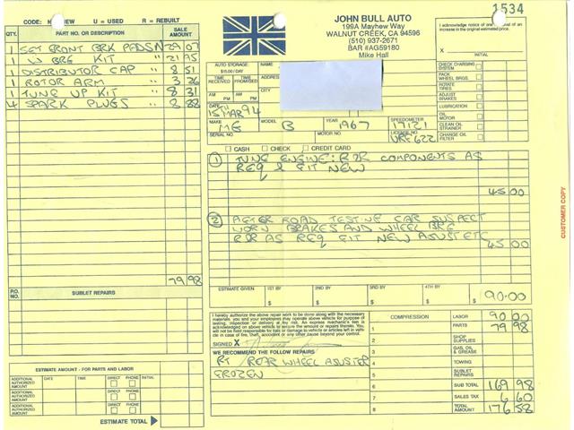 1967 MG MGB (CC-2053081) for sale in Beverly Hills, California