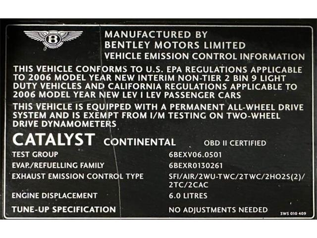 2006 Bentley Continental (CC-2054806) for sale in Dripping Springs, Texas