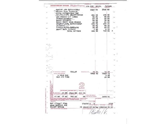 1969 Mercury Cougar (CC-2055086) for sale in Clarksburg, Maryland