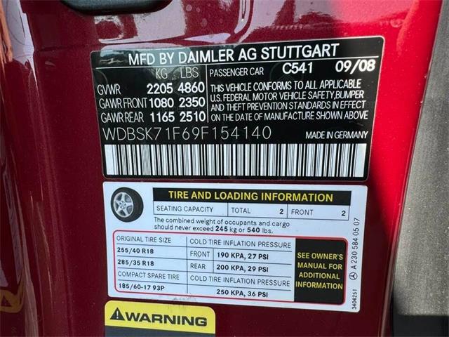 2009 Mercedes-Benz SL-Class (CC-2050619) for sale in Malone, New York