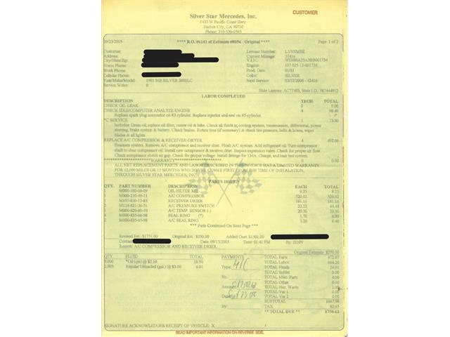 1981 Mercedes-Benz 380 (CC-2058900) for sale in Beverly Hills, California