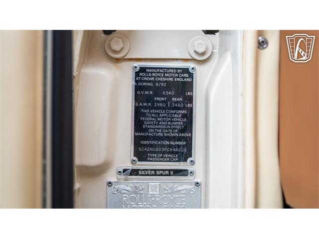 1993 Rolls-Royce Silver Spur (CC-2059305) for sale in Smyrna, Tennessee