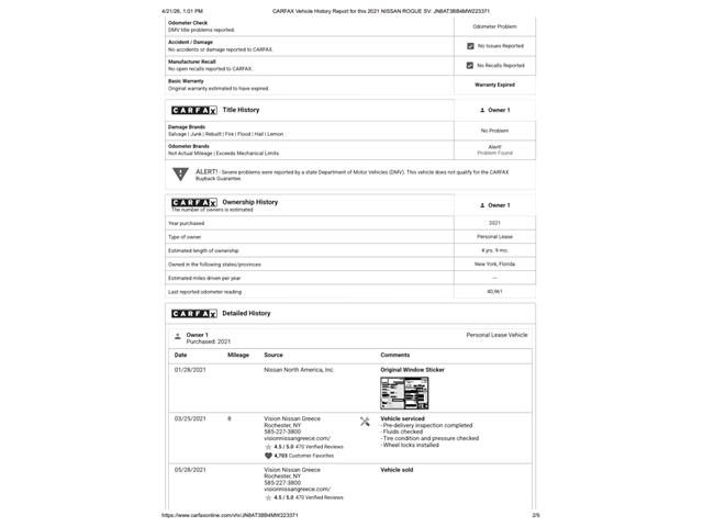 2021 Nissan Rogue (CC-2062916) for sale in Ramsey, Minnesota