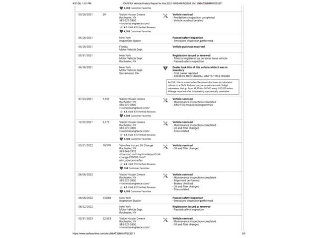 2021 Nissan Rogue (CC-2062916) for sale in Ramsey, Minnesota
