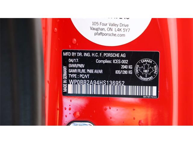 2017 Porsche 911 (CC-2064615) for sale in Costa Mesa, California