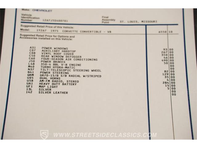 1975 Chevrolet Corvette (CC-2064719) for sale in Lavergne, Tennessee