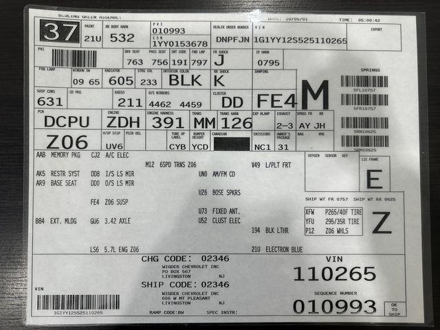 2002 Chevrolet Corvette (CC-2064801) for sale in Dallas, Texas