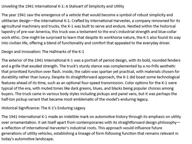 1941 International KB1 (CC-2065051) for sale in Littleton, Colorado