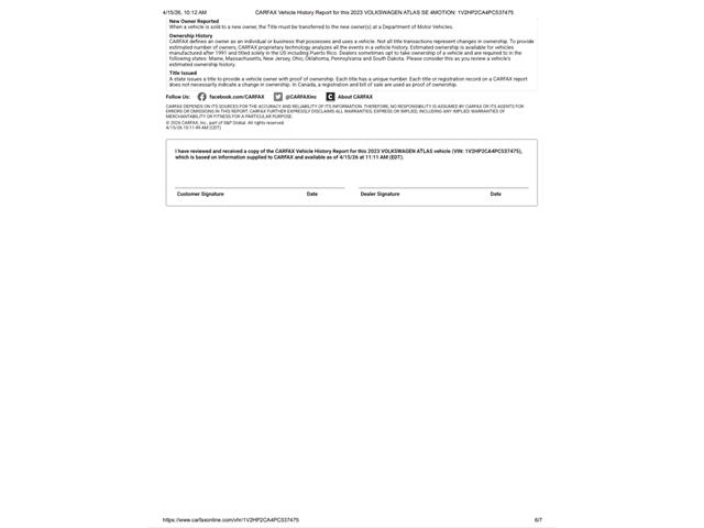 2023 Volkswagen Atlas (CC-2065189) for sale in Ramsey, Minnesota