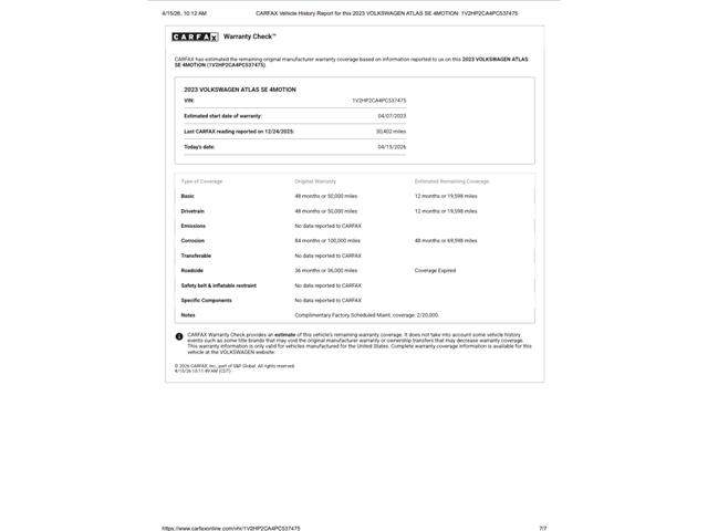 2023 Volkswagen Atlas (CC-2065189) for sale in Ramsey, Minnesota