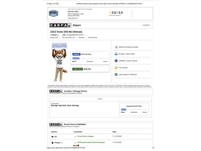 2023 Volvo S90 (CC-2065194) for sale in Ramsey, Minnesota