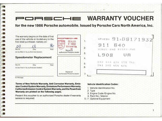 1986 Porsche 911 Carrera (CC-2065333) for sale in St. Louis, Missouri