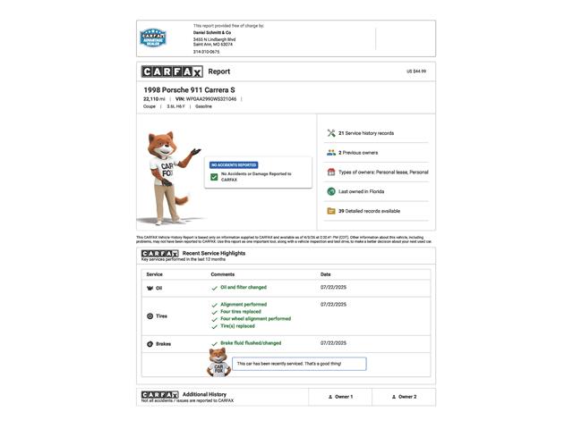 1998 Porsche 911 Carrera S (CC-2065335) for sale in St. Louis, Missouri