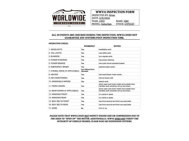 1993 GMC Suburban (CC-2065352) for sale in Denver , Colorado