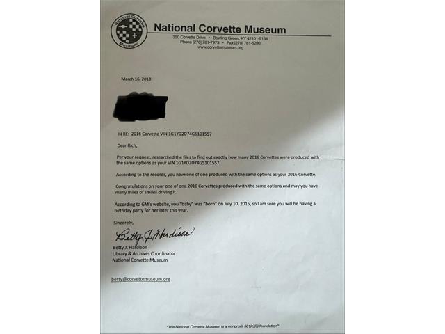 2016 Chevrolet Corvette (CC-2065365) for sale in Morgantown, Pennsylvania