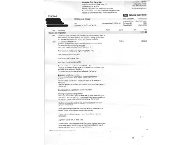 1972 Mercury Cougar (CC-2065399) for sale in Beverly Hills, California