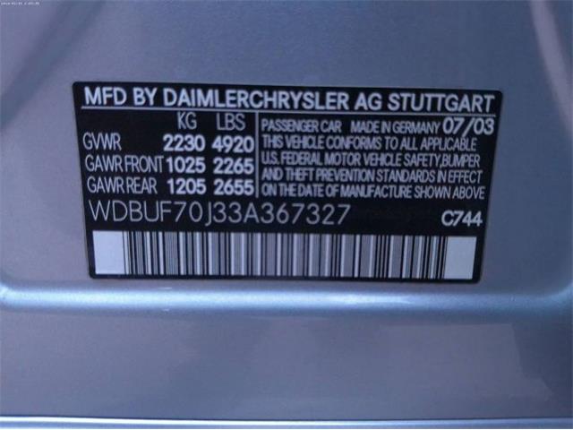 2003 Mercedes-Benz E500 (CC-2065466) for sale in Cadillac, Michigan