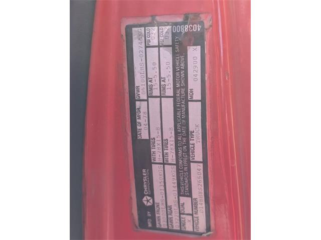 1978 Dodge D100 (CC-2065499) for sale in Carlisle, Pennsylvania