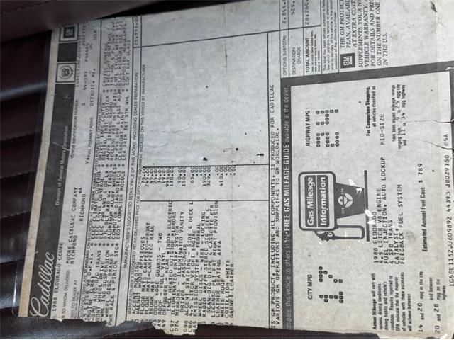 1988 Cadillac Eldorado (CC-2065504) for sale in Carlisle, Pennsylvania