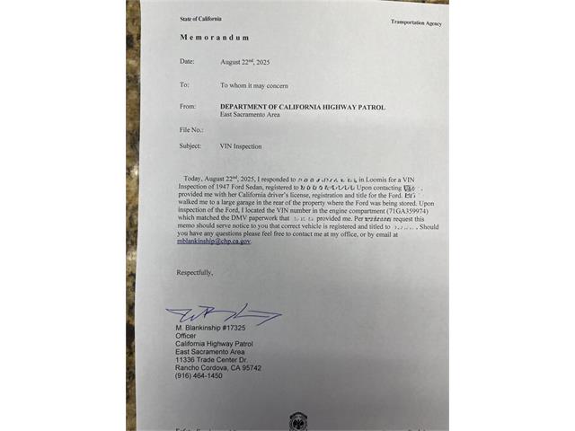 1947 Ford Sedan Delivery (CC-2065600) for sale in Loomis, California